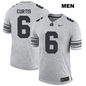 Men's NCAA Ohio State Buckeyes Kory Curtis #6 College Stitched Authentic Nike Gray Football Jersey ST20J33KT